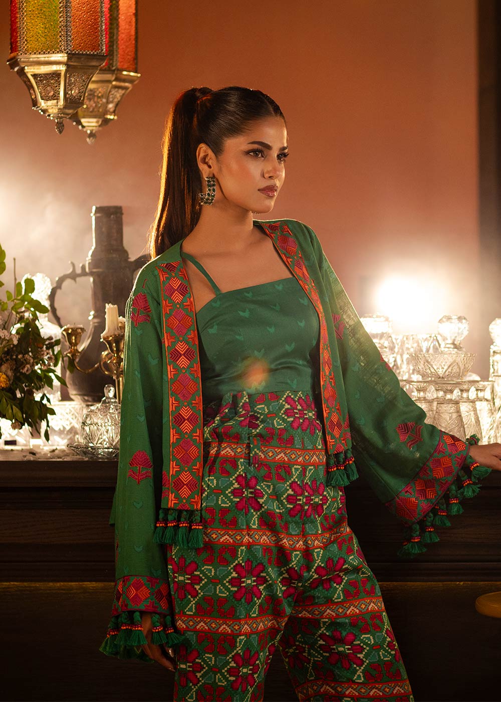 3 Piece Embroidered Khaddar Suit With Light Khaddar Dupatta | Winter | Al Karam