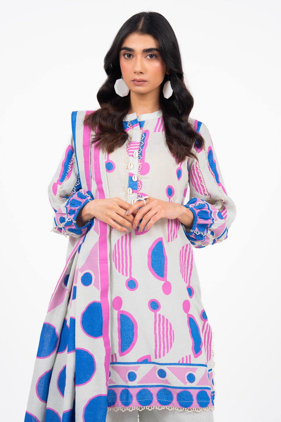 3 Piece Printed Karandi Suit With Karandi Dupatta | Winter | Al Karam