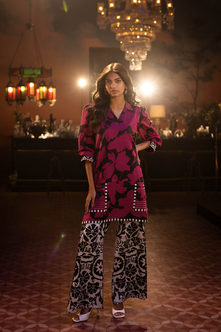 3 Piece Printed Viscose Suit With Viscose Dupatta | Winter | Al Karam