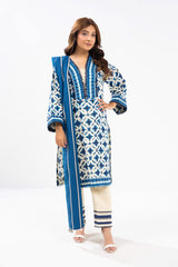 2 Piece Printed Khaddar Suit With Khaddar Dupatta | Winter | Al Karam