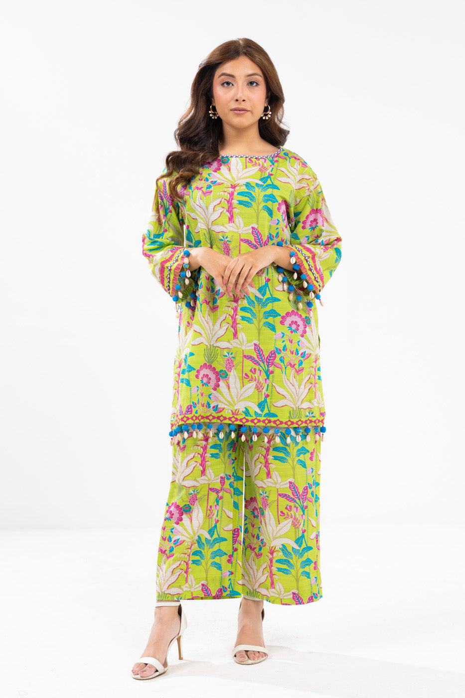 2 Piece Printed Khaddar Suit With Khaddar Trouser | Winter | Al Karam