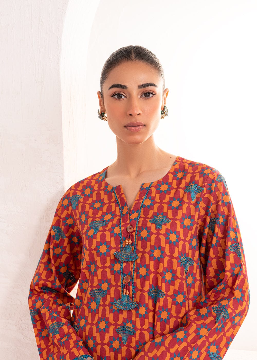 2 Pc Embroidered Lawn Viscose Suit With Lawn Viscose Trouser | Festive | Al Karam