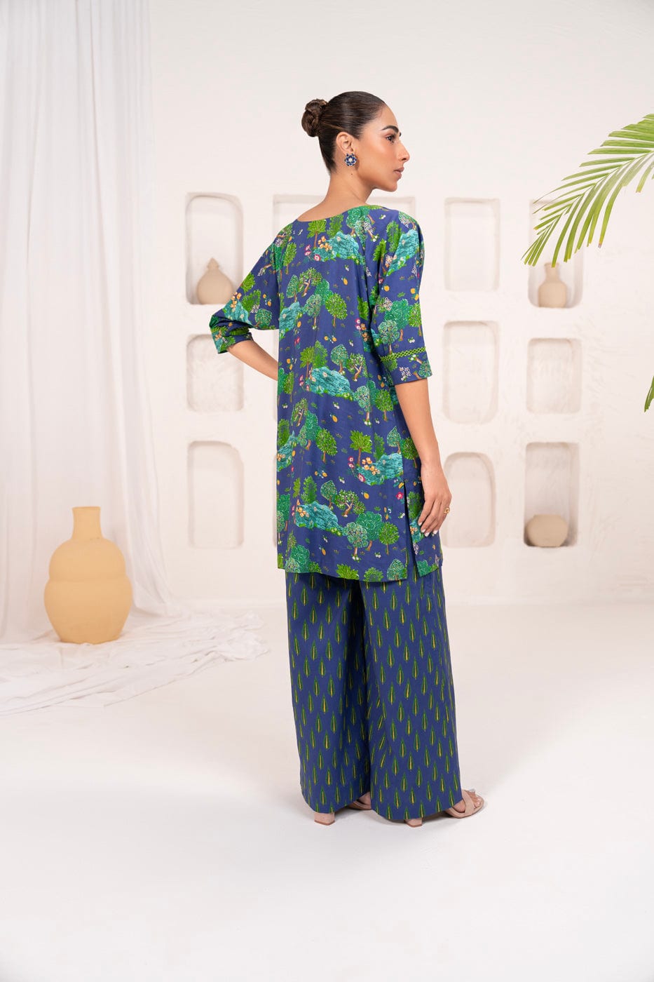 2 Pc Embroidered Lawn Viscose Suit With Lawn Viscose Trouser | Festive | Al Karam