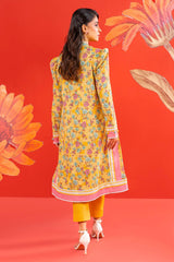 1 Pc Printed Lawn Shirt | Silver | Al Karam