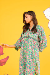 1 Pc Printed Lawn Shirt | Silver | Al Karam