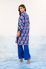 1 Pc Printed Silver Lawn Shirt   | Silver | Al Karam