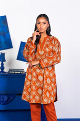 1 Pc Printed Lawn Shirt | Silver | Al Karam