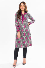 1 Pc Printed Khaddar Shirt  | Silver | Al Karam