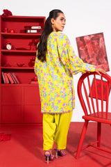 1 Pc Printed Lawn Shirt | Silver | Al Karam