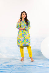 1 Pc Printed Silver Lawn Shirt   | Silver | Al Karam