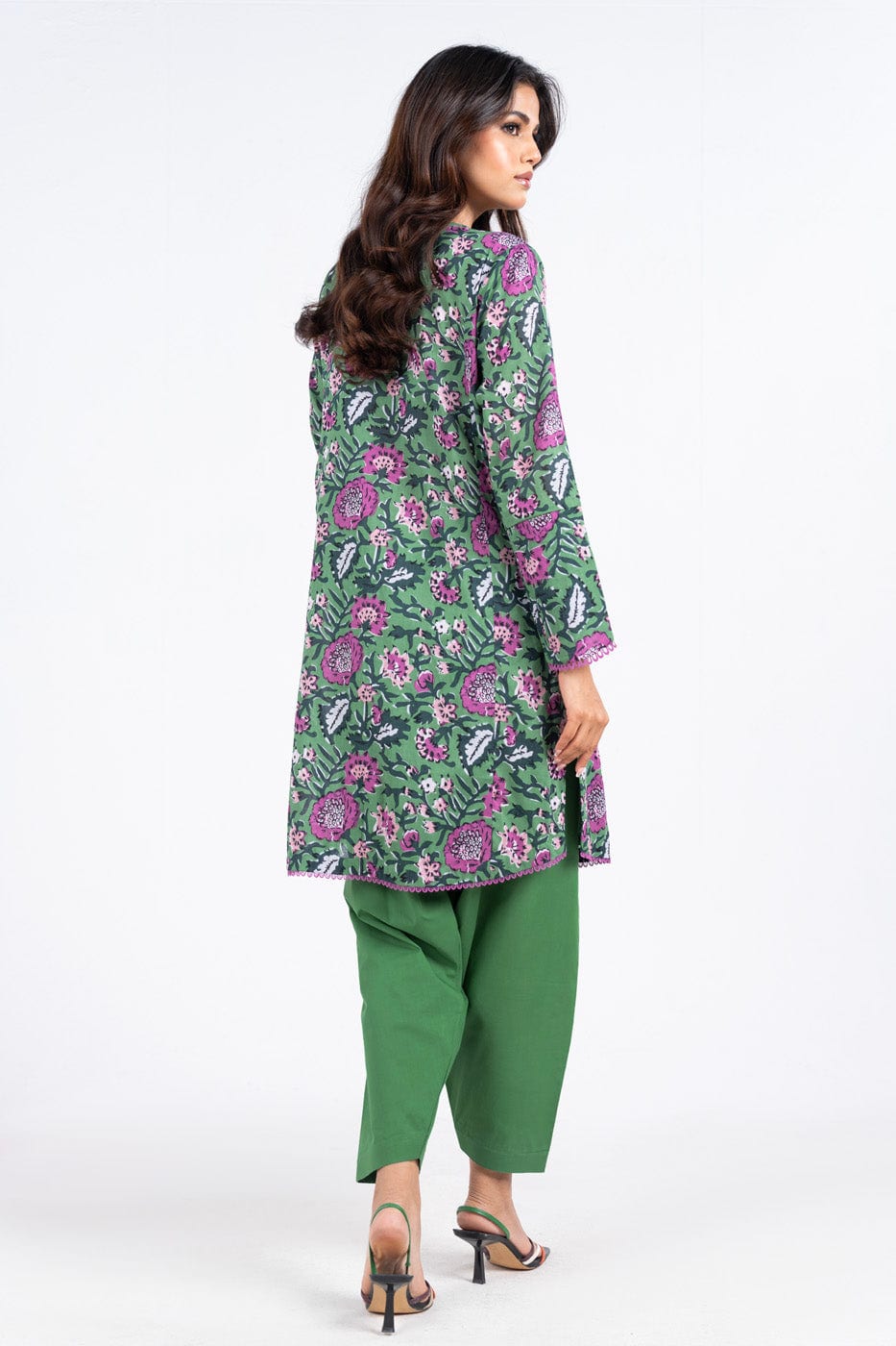 1 Pc Printed Silver Lawn Shirt 