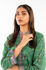 1 Pc Printed Lawn Shirt | Silver | Al Karam