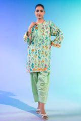 1 Pc Printed Silver Lawn Shirt 