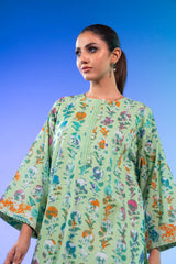 1 Pc Printed Silver Lawn Shirt 