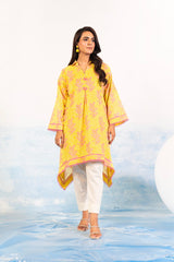 1 Pc Printed Silver Lawn Shirt   | Silver | Al Karam