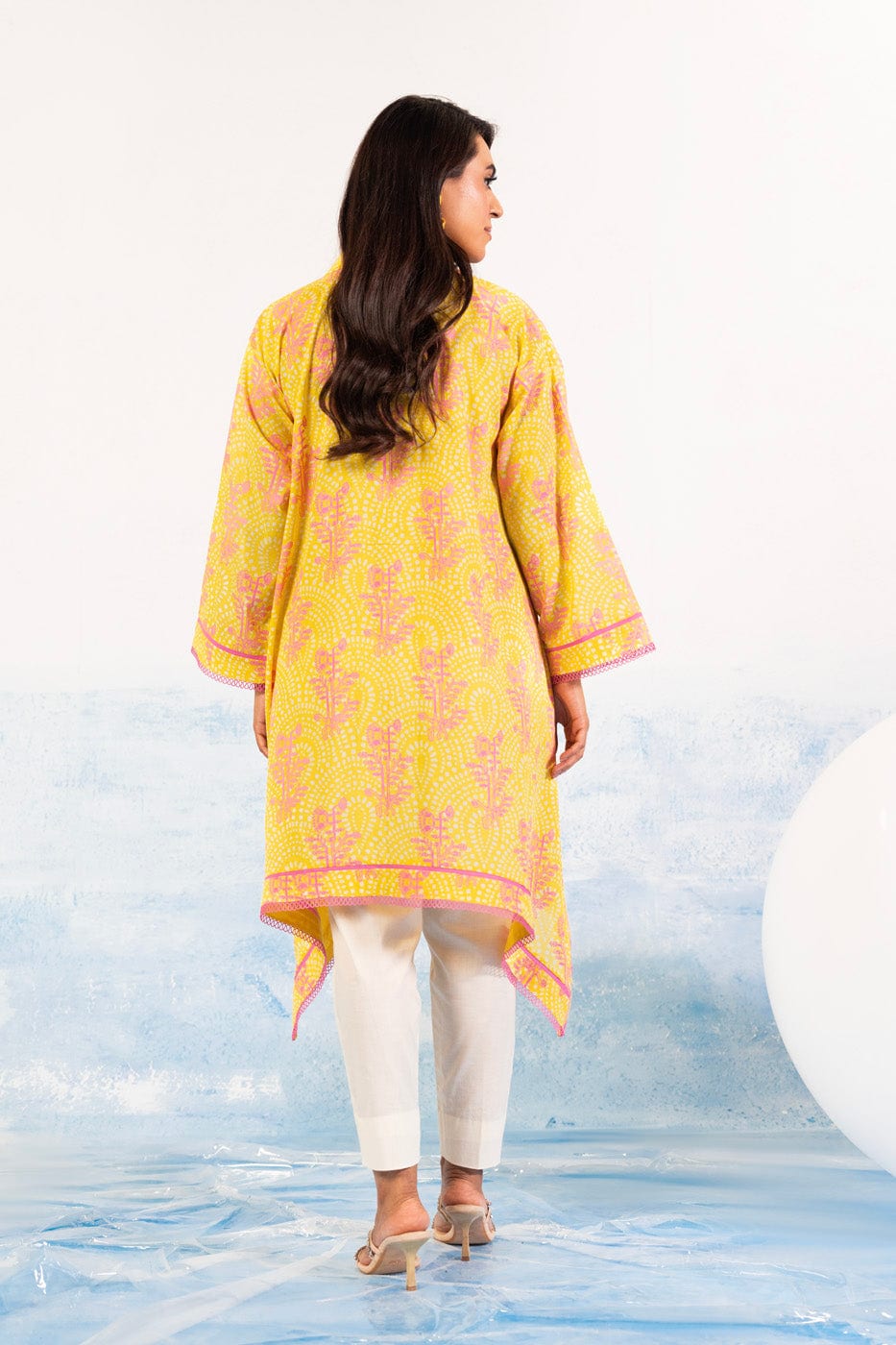 1 Pc Printed Silver Lawn Shirt   | Silver | Al Karam