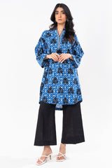 1 Pc Printed Khaddar Shirt | Silver | Al Karam