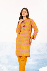 1 Pc Printed Silver Lawn Shirt   | Silver | Al Karam