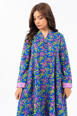 1 Pc Printed Khaddar Shirt  | Silver | Al Karam