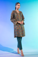 1 Pc Printed Silver Lawn Shirt   | Silver | Al Karam