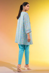 1 Pc Printed Silver Lawn Shirt   | Silver | Al Karam