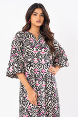 1 Pc Printed Khaddar Shirt | Silver | Al Karam