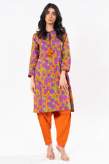 1 Pc Printed Khaddar Shirt | Silver | Al Karam