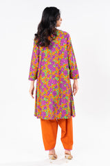 1 Pc Printed Khaddar Shirt | Silver | Al Karam