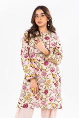 1 Pc Printed Khaddar Shirt  | Silver | Al Karam