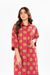 1 Pc Printed Khaddar Shirt | Silver | Al Karam