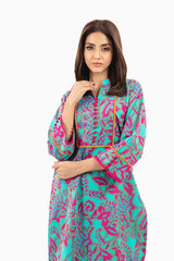 1 Pc Printed Silver Lawn Shirt   | Silver | Al Karam