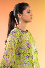 1 Pc Printed Silver Lawn Shirt   | Silver | Al Karam