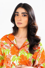 1 Pc Printed Khaddar Shirt  | Silver | Al Karam