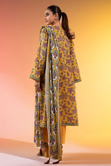 2 Pc Printed Lawn Suit With Silver Lawn Dupatta | Silver | Al Karam