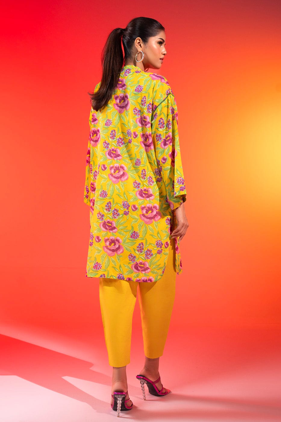 1 Pc Printed Silver Lawn Shirt   | Silver | Al Karam