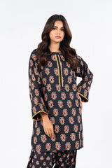 2 Pc Printed Lawn Suit With Cambric Trouser | Silver | Al Karam