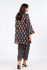 2 Pc Printed Lawn Suit With Cambric Trouser | Silver | Al Karam