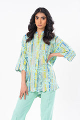 1 Pc Printed Khaddar Shirt  | Silver | Al Karam