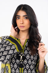 2 Pc Printed Khaddar Shirt With Khaddar Dupatta