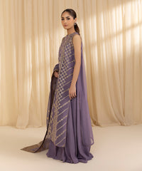 3 Piece -  Embroidered Organza Suit | SAPPHIRE