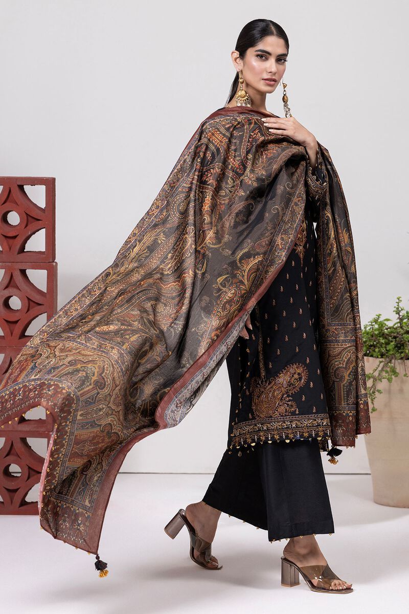 Dull Raw Silk | Embroidered | Khaadi