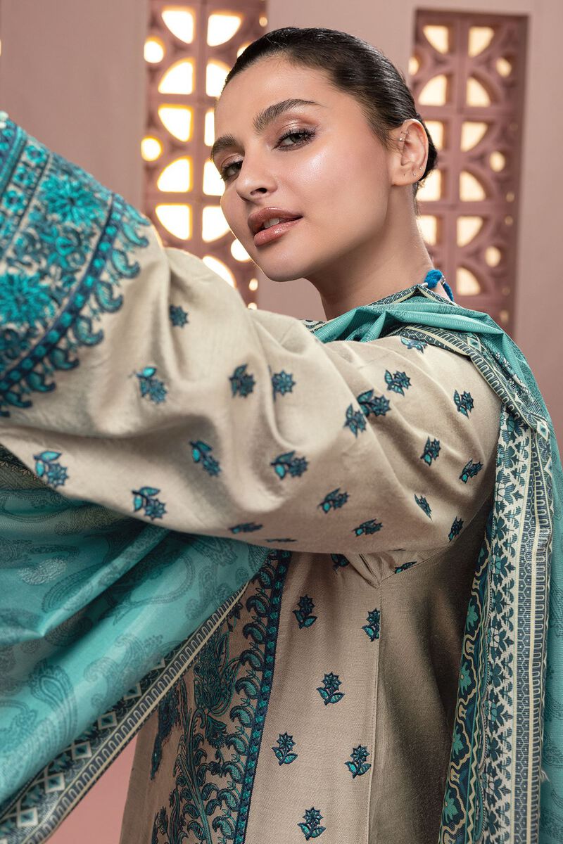 Dull Raw Silk | Embroidered | Khaadi