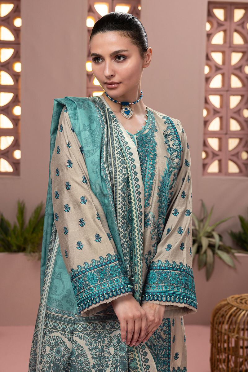 Dull Raw Silk | Embroidered | Khaadi