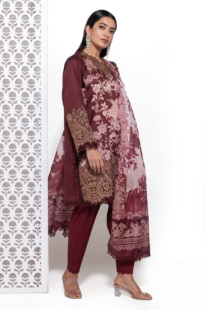 Cotton Satin | Embroidered | Khaadi