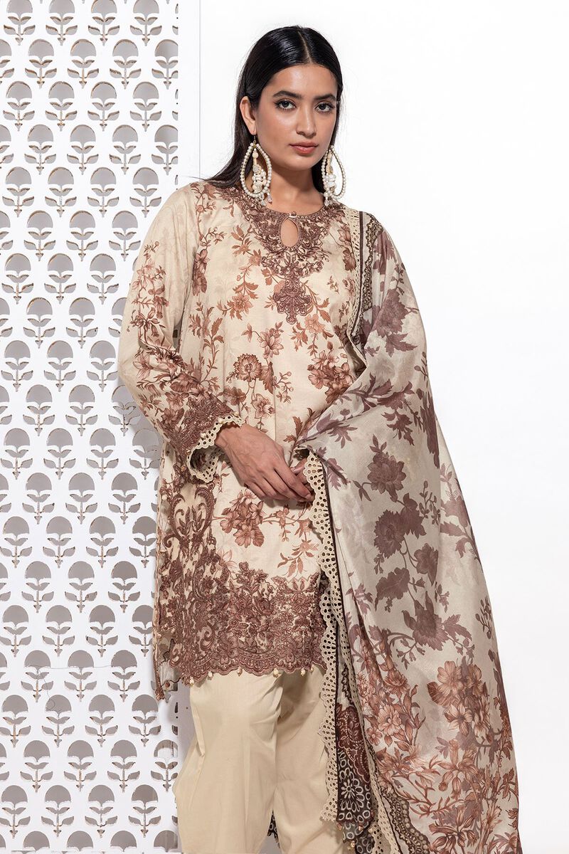 Cotton Satin | Embroidered | Khaadi