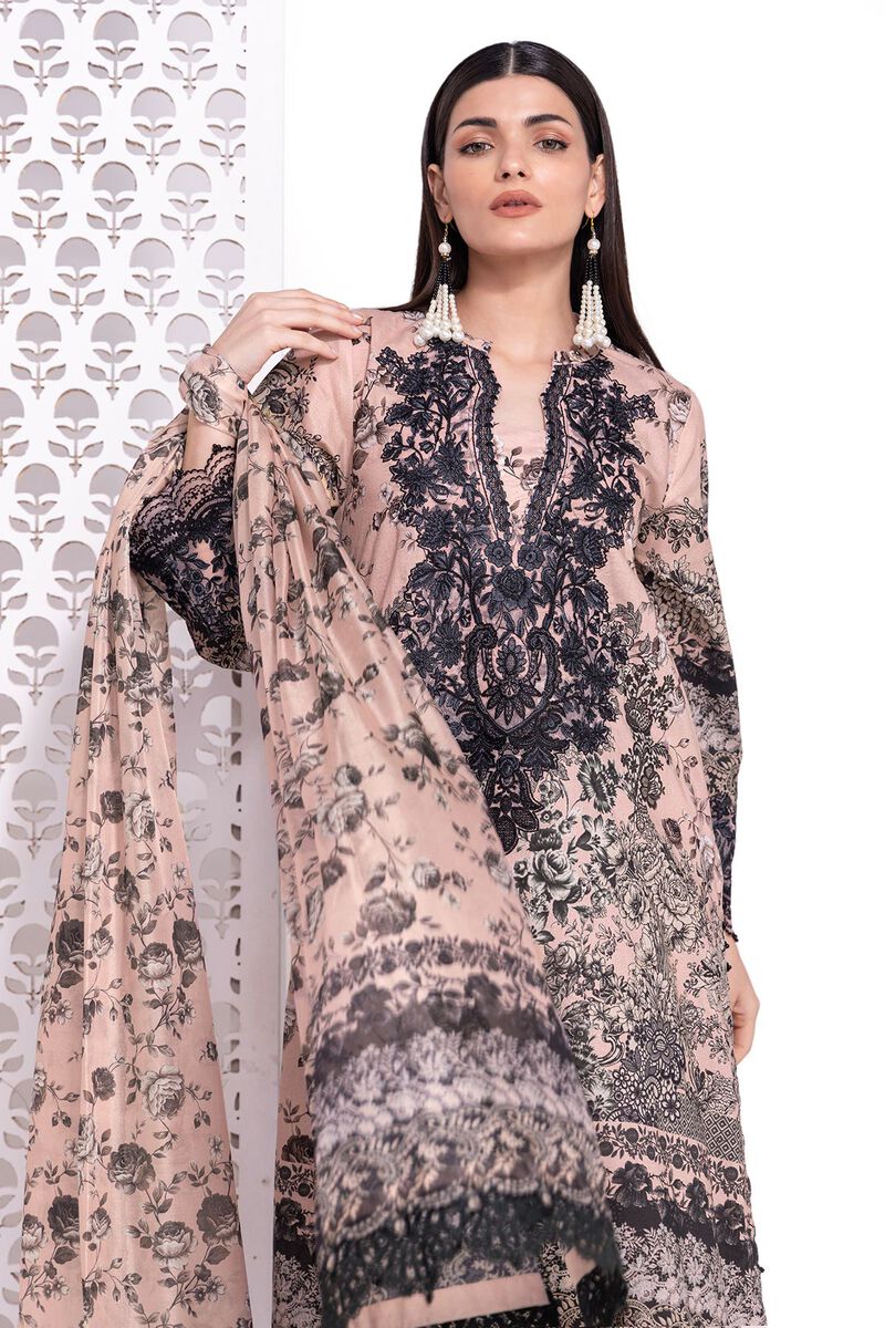 Cotton Satin | Embroidered | Khaadi