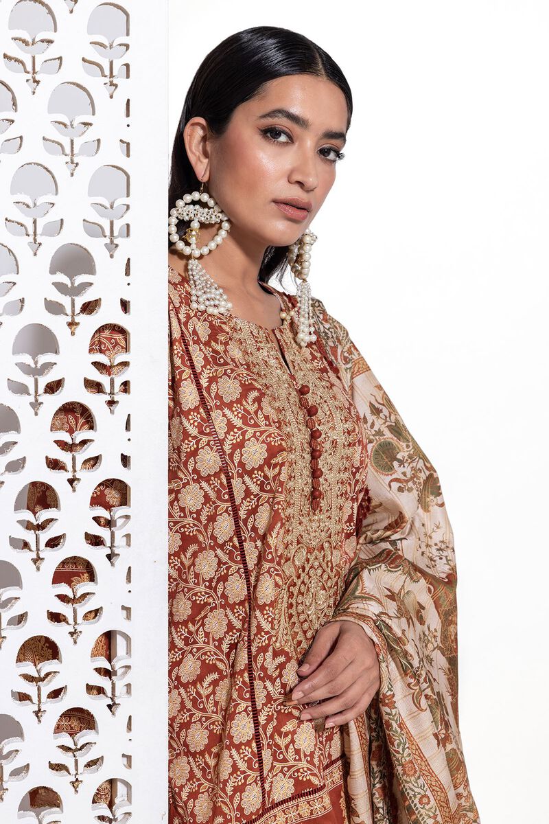 Cotton Satin | Embroidered | Khaadi