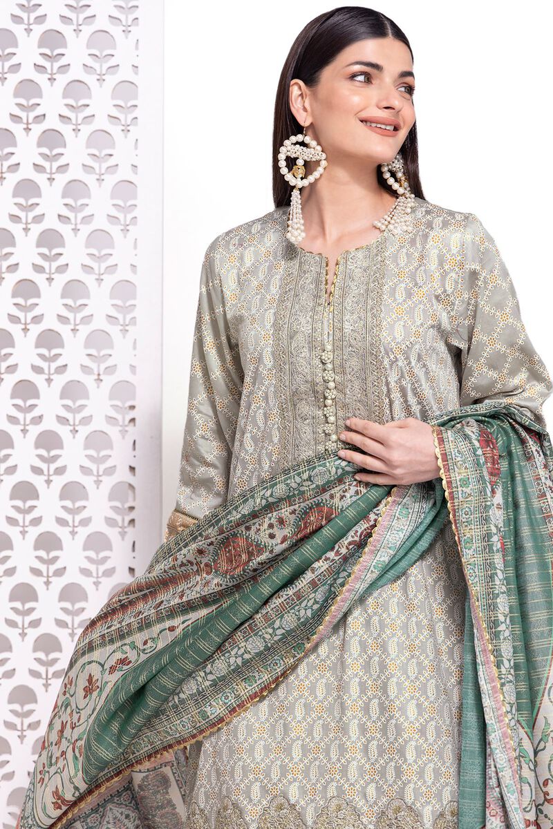 Cotton Satin | Embroidered | Khaadi