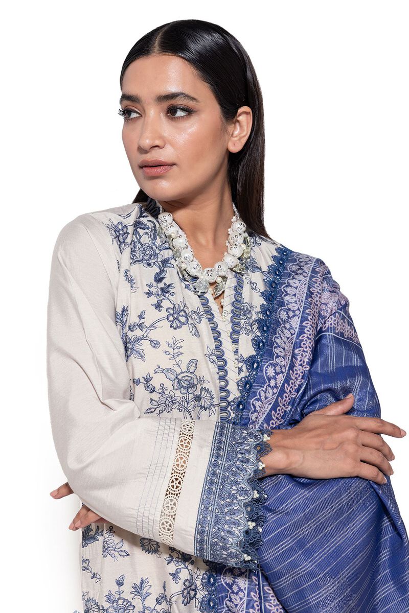 Dull Raw Silk | Embroidered | Khaadi