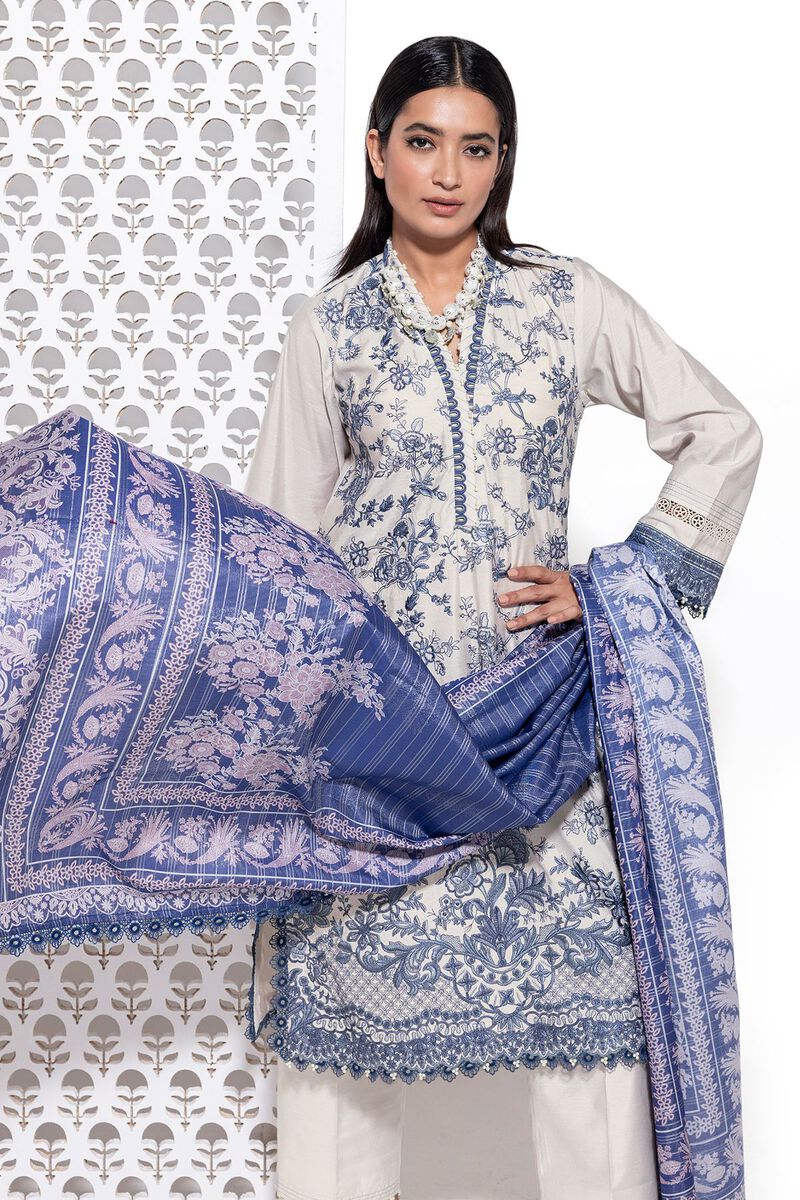 Dull Raw Silk | Embroidered | Khaadi